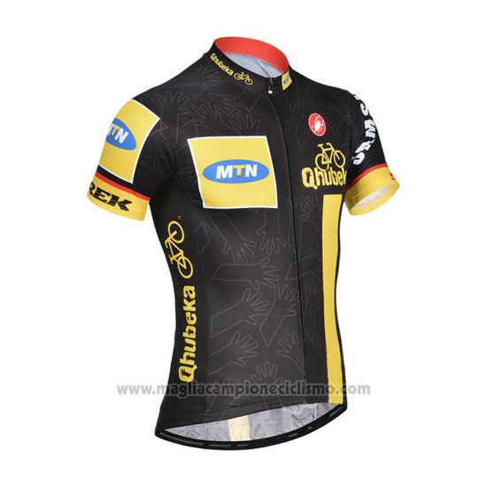 2014 Abbigliamento Ciclismo Mtn Nero e Giallo Manica Corta e Salopette